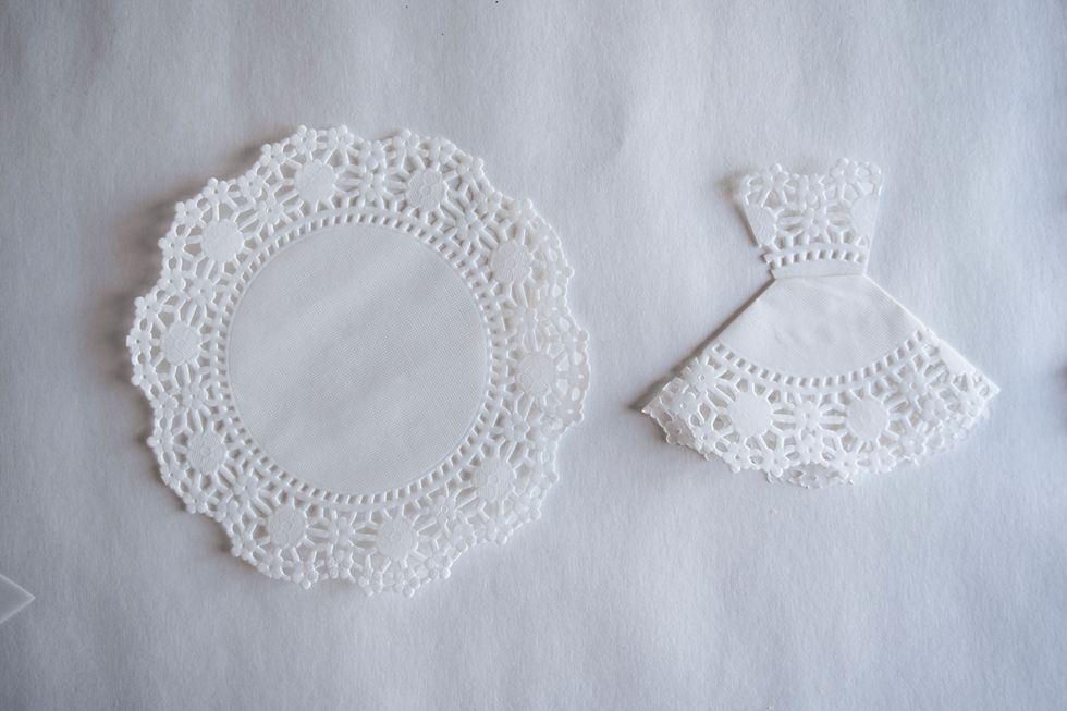 One 6 inch doily makes one wedding dress.