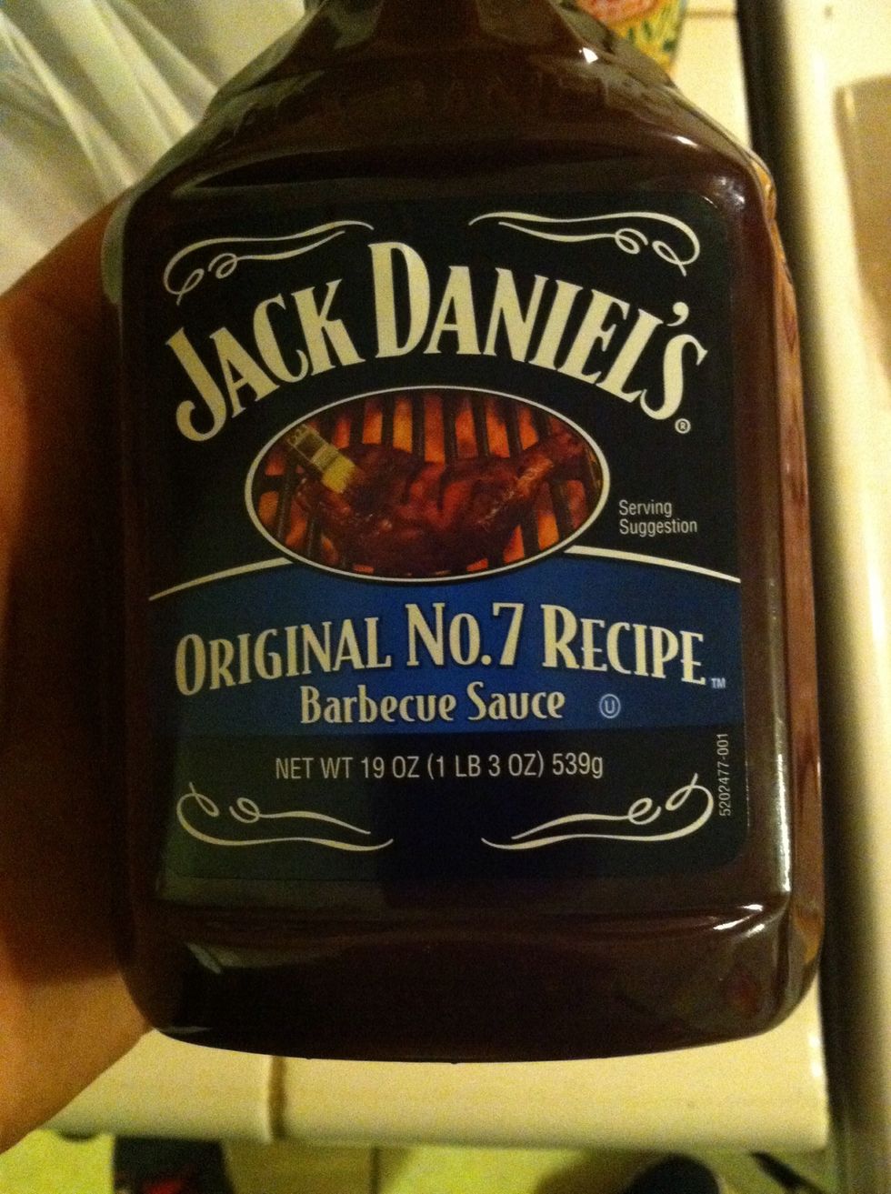 One bottle of bbq sauce...