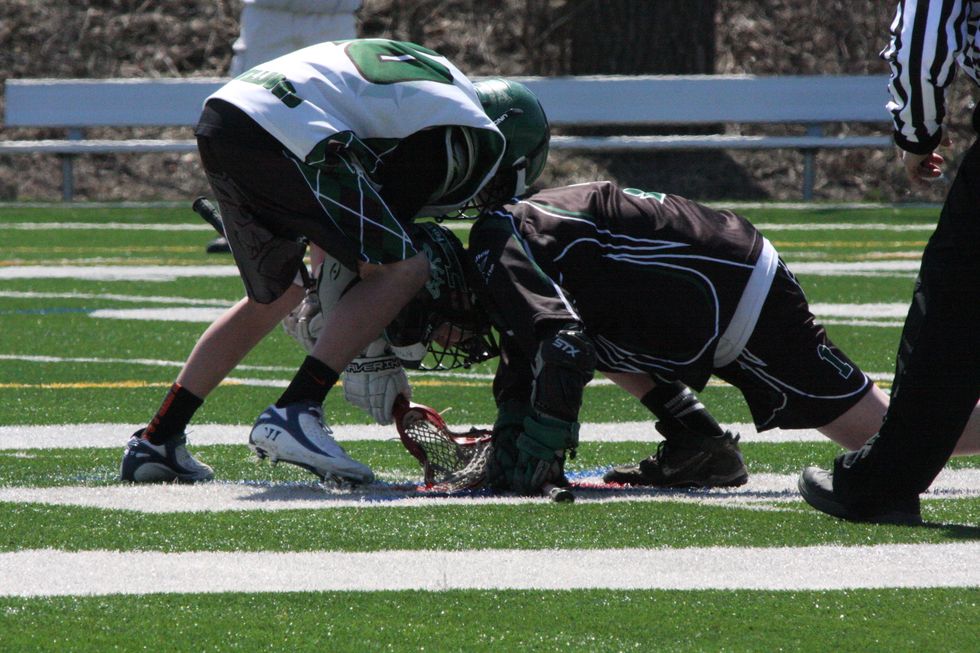 One challenge is the physical aspect of the game. I always hurt my legs and get head injuries when doing face-offs. But this helps my team so I get through it.