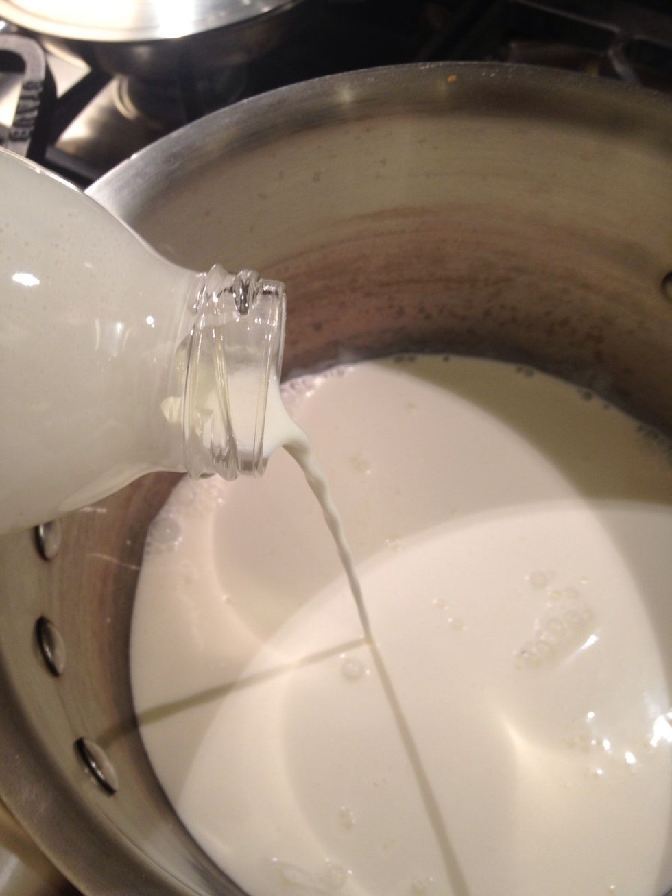 One cup (about 250 grams) will give you a more set custard. Feel free to use up to 350 grams. Have fun testing the different results.