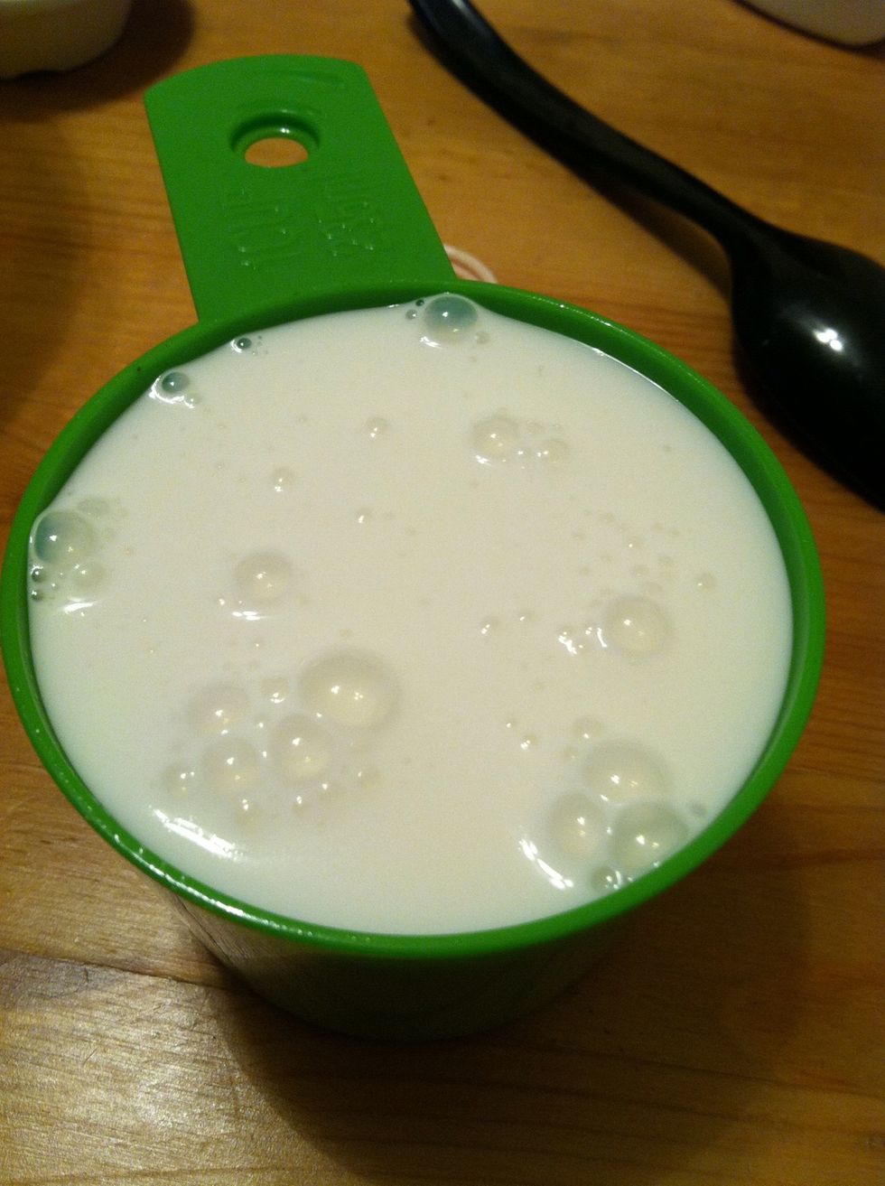 One cup of glue is about two 5oz bottles. It can be purchased at many dollars stores two for 1$. Fun fact: in cereal adds they use glue in place of milk.