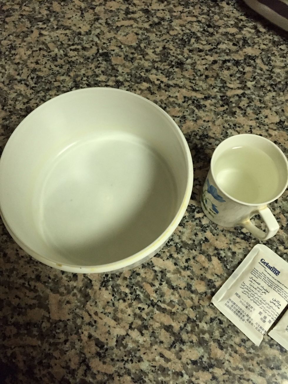 One cup water
