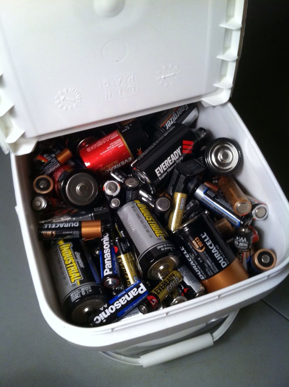 One day, the container filled to the brim. We were responsible to ship the now 26 lb. container from CA to WI. A bit costly.