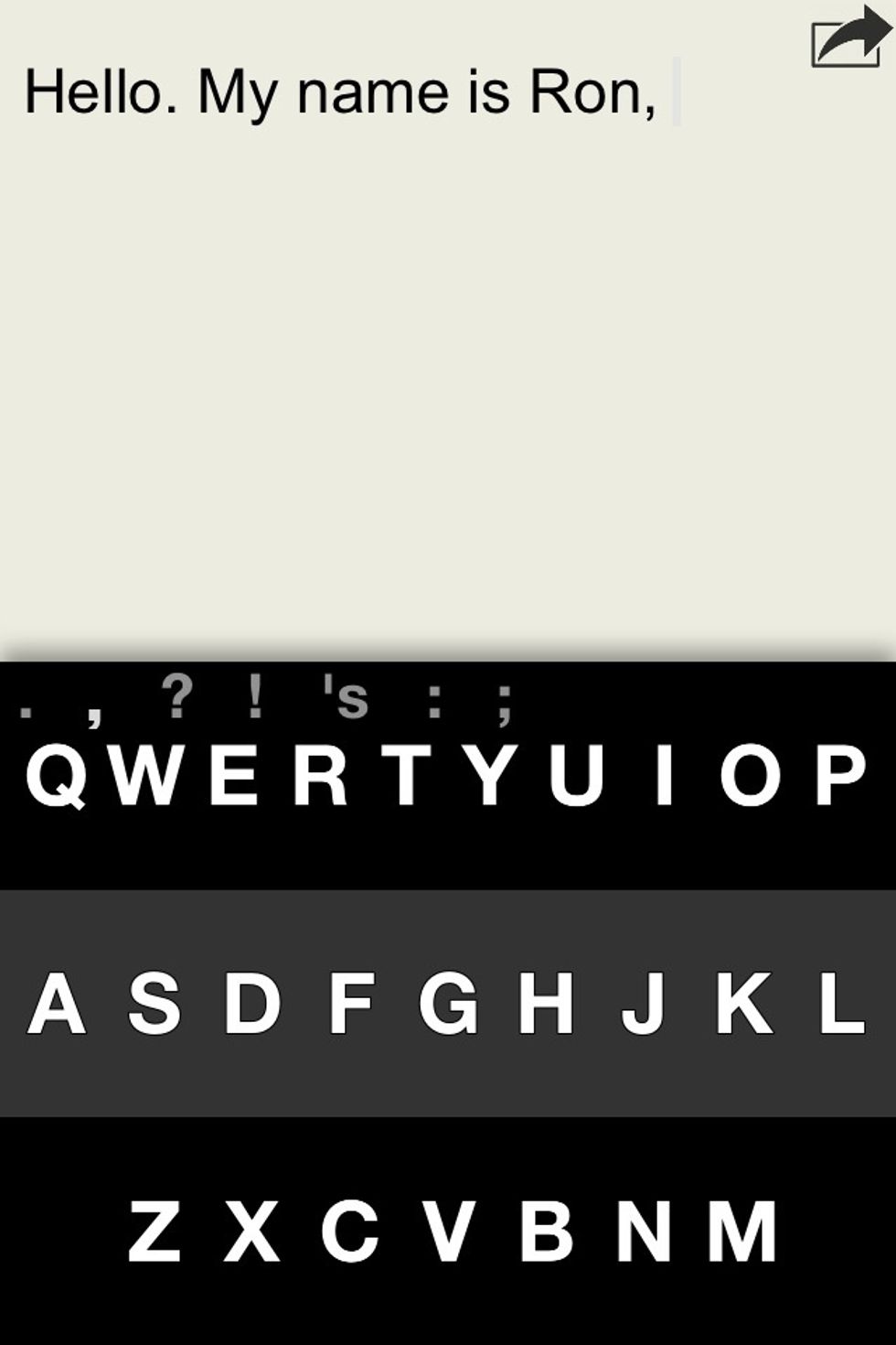 One down swipe the period becames a comma.