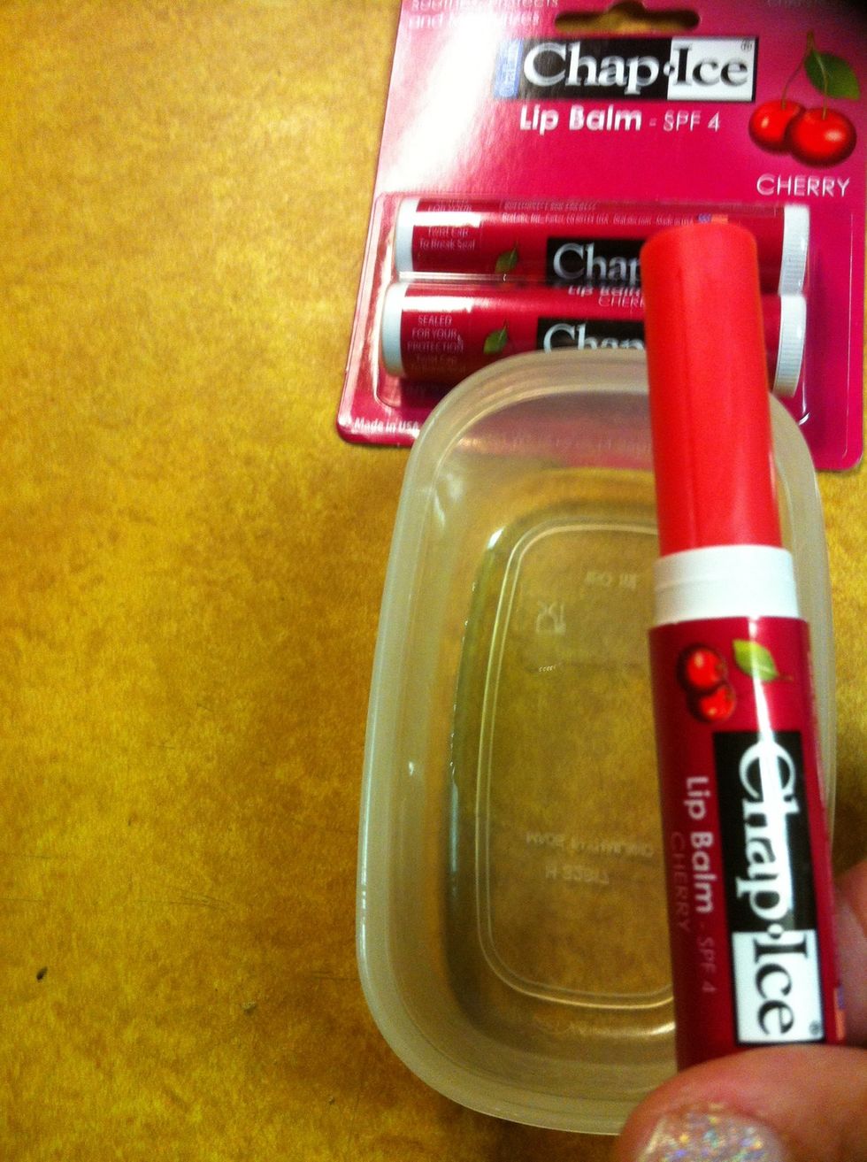 One entire cherry Chapstick (complements the cinnamon wonderfully)