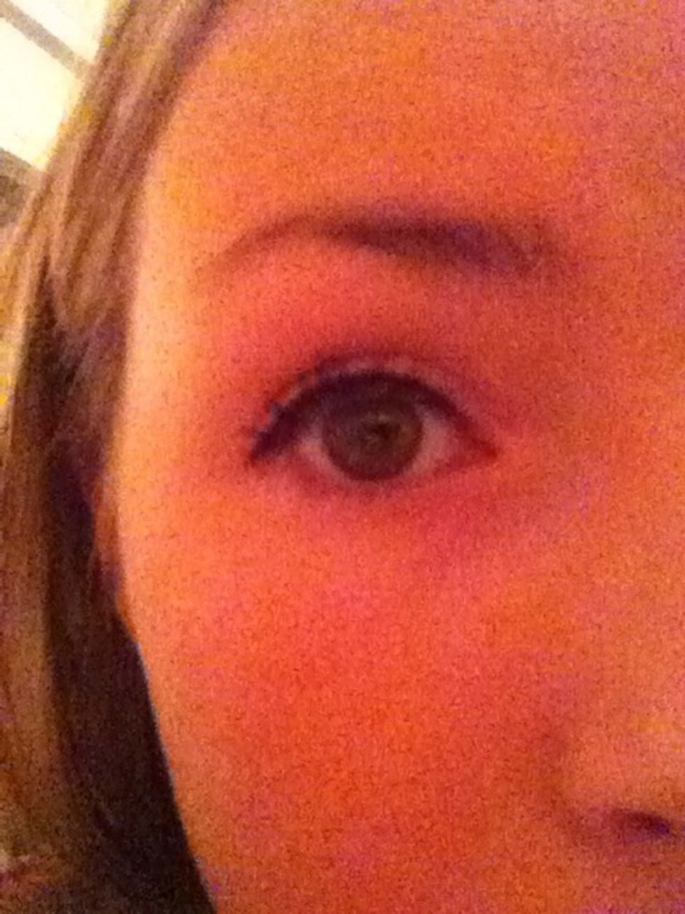 One eye's ready!