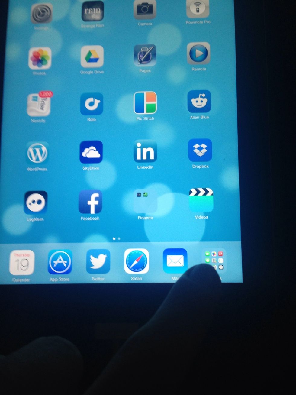 One folder on the dock. (or can be just a single app)