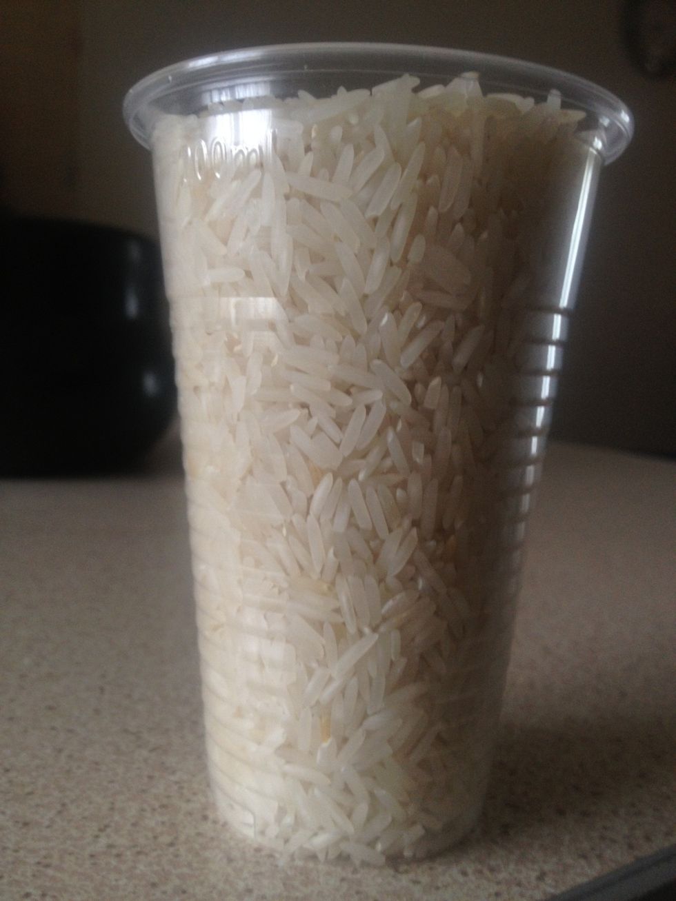 One glass of basmati rice