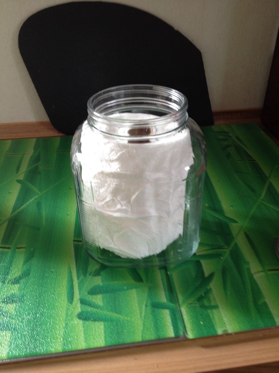 One half you put in you jar