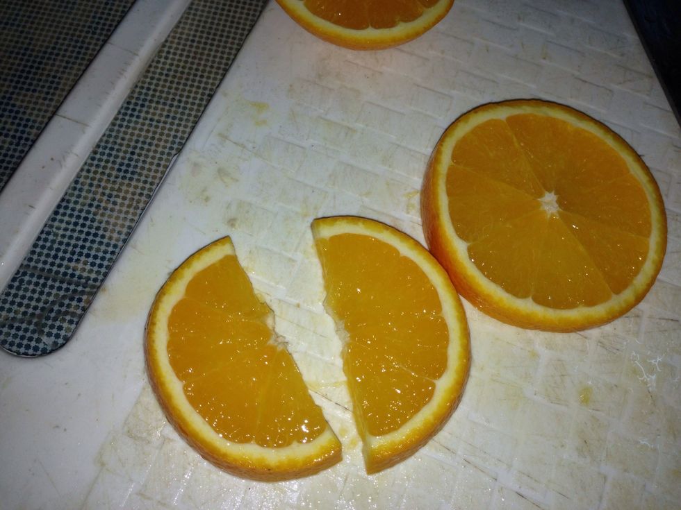One if the slice is cut into half to make its ears.
