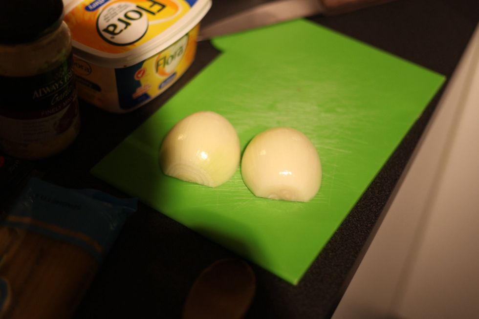 One large onion chopped into thick chunks.
