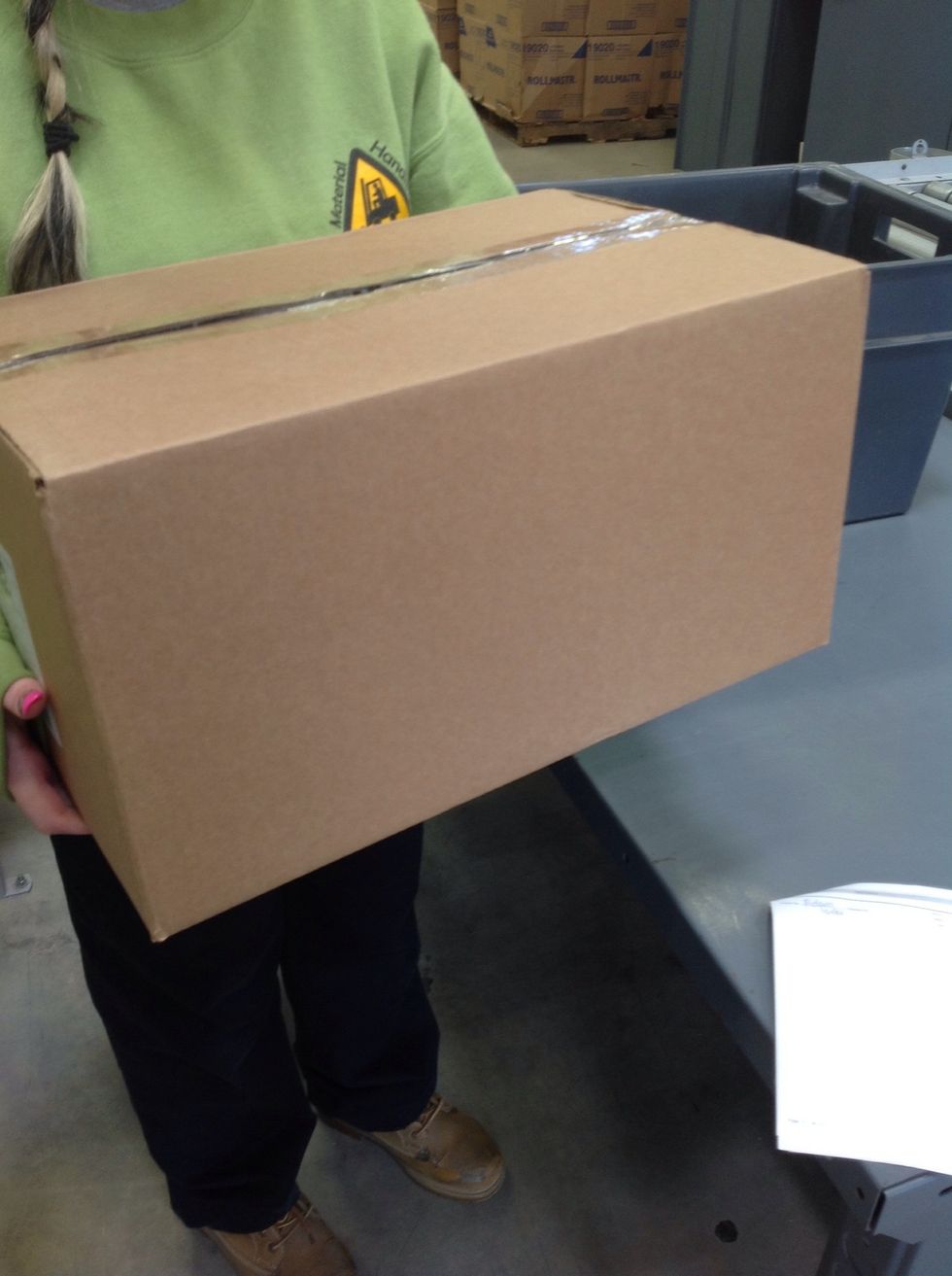 One last step would be to make sure that the box is not too heavy for someone else to lift.