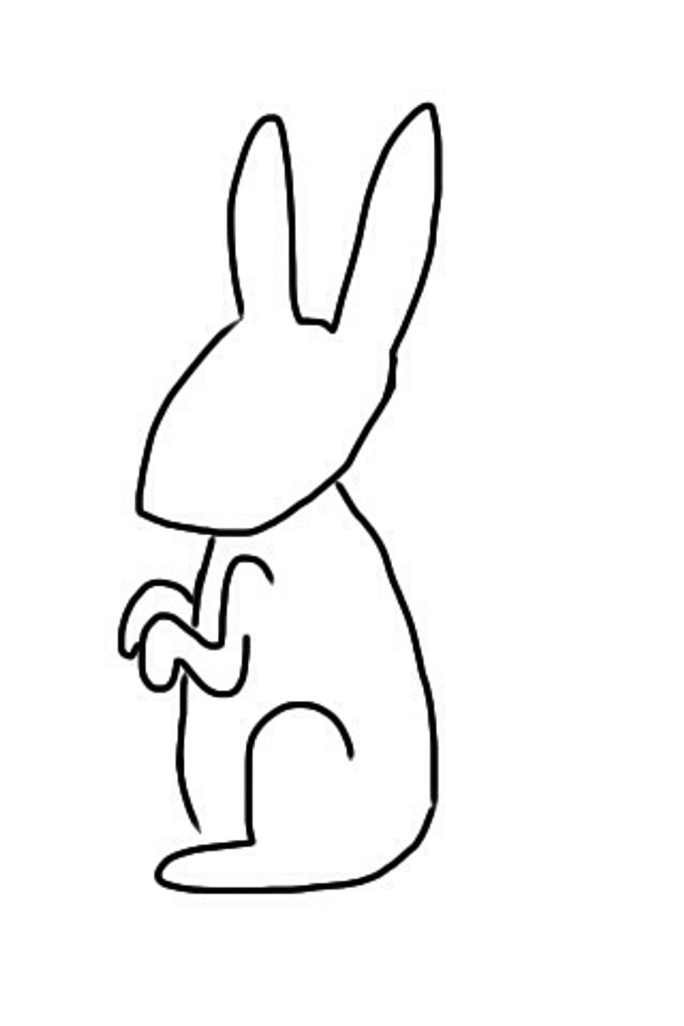 One leg. Connect the line with the back.