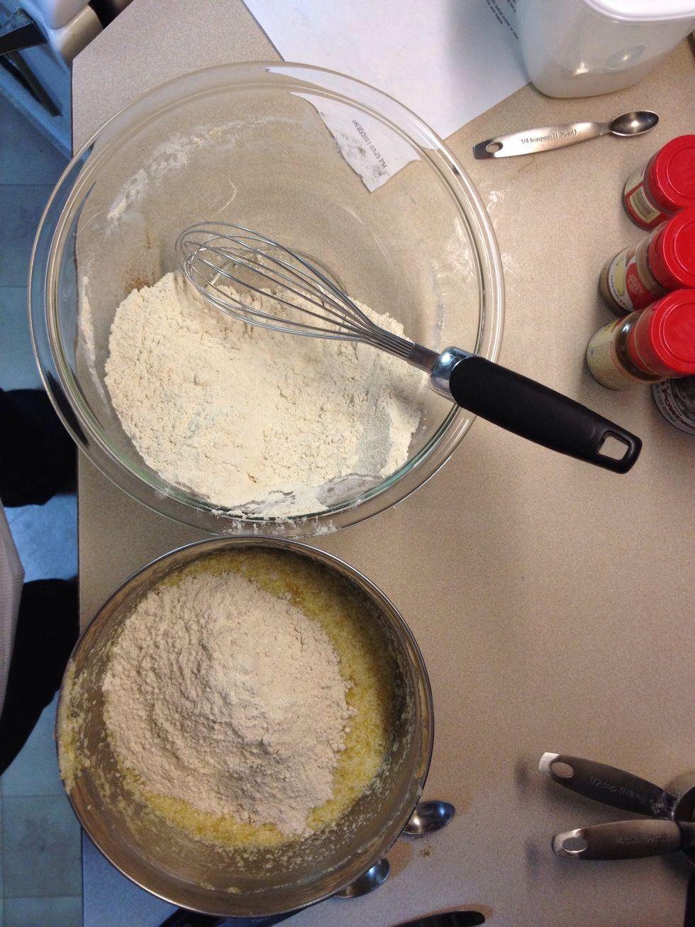 One! Mix together until ingredients are all combined!