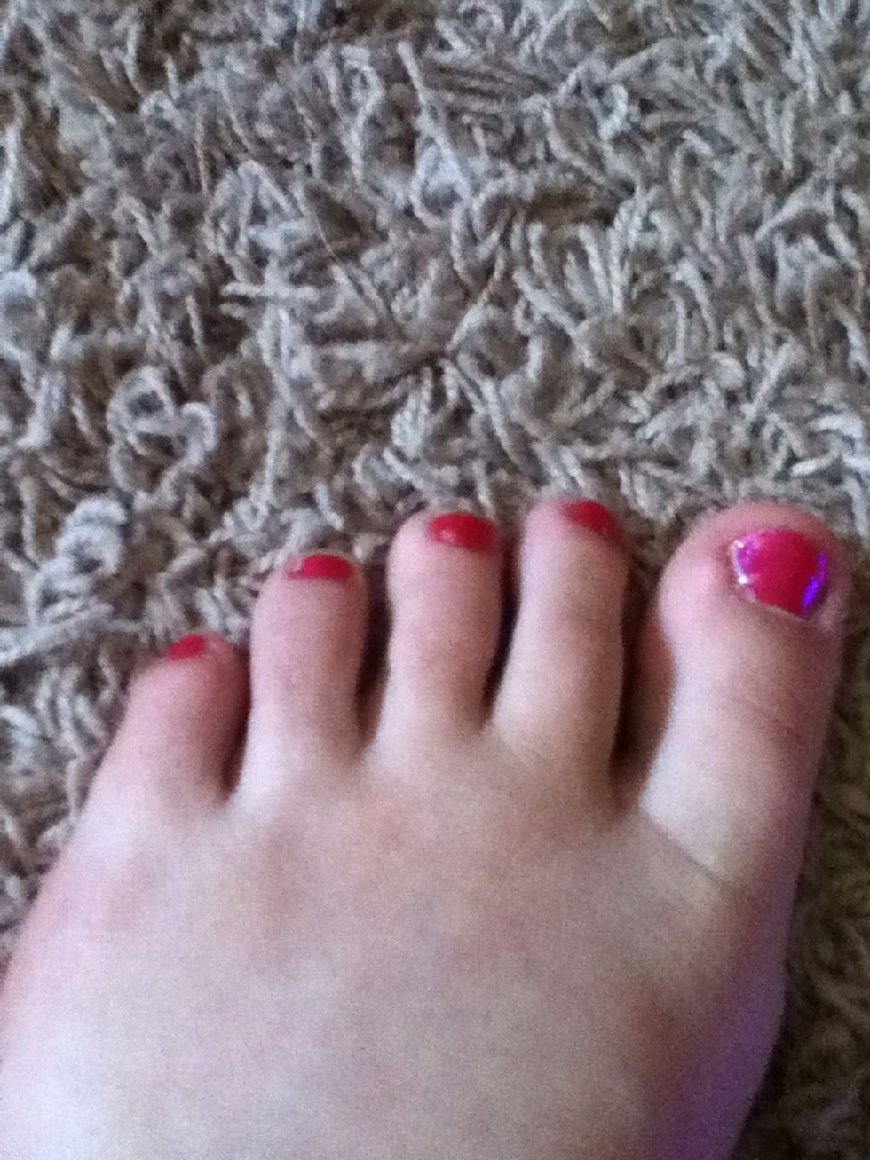One more coat of colors polish applied thinly once again (: don't forget to use the lamp again!