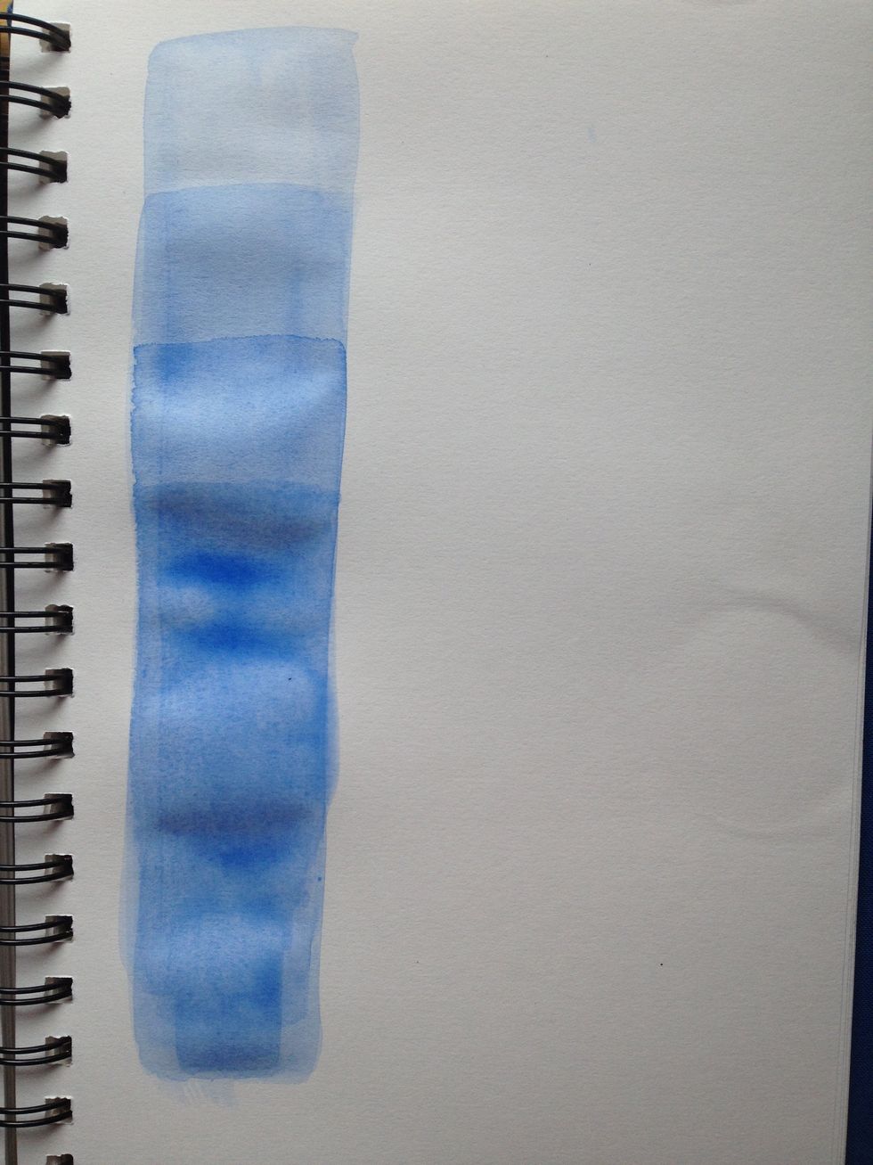 One more layer but notice the pooling? When we get to our major projects we will use thicker paper and we will stretch our paper to minimize this effect.