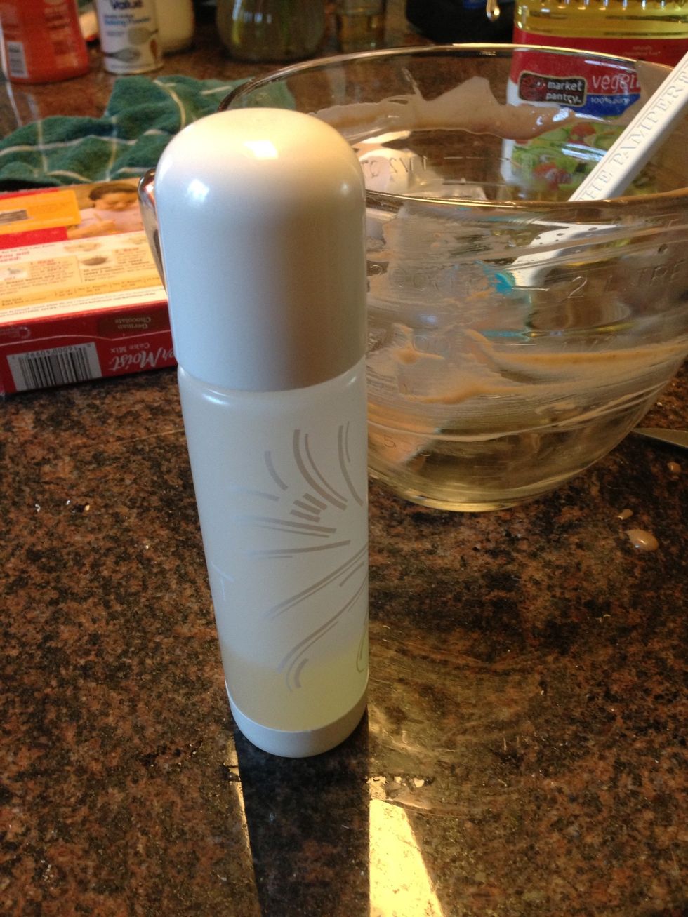 One of my new favorites! Pam has so many Nasty additives in it! This kitchen spritzer uses olive oil only! And not much either! 1 spray is 1 point for we! Spray the bundt pan good! It is a bundt!