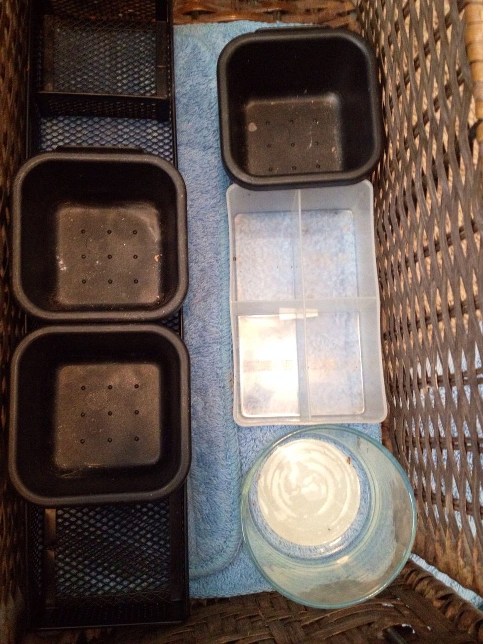 One of the drawers in my vanity. Also, shows the different containers & dividers. Ex: pencil divider, small candle holder, square dividers.