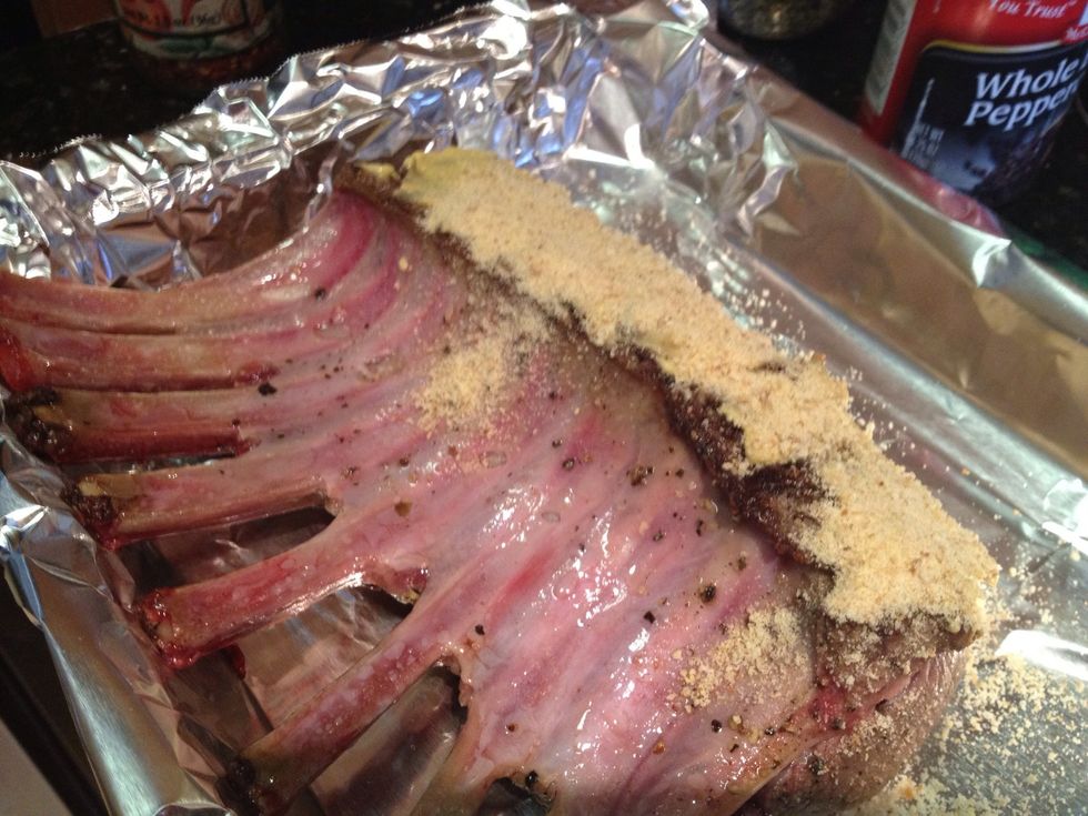 One of the racks is ready to be baked. Repeat these steps for the other rack.