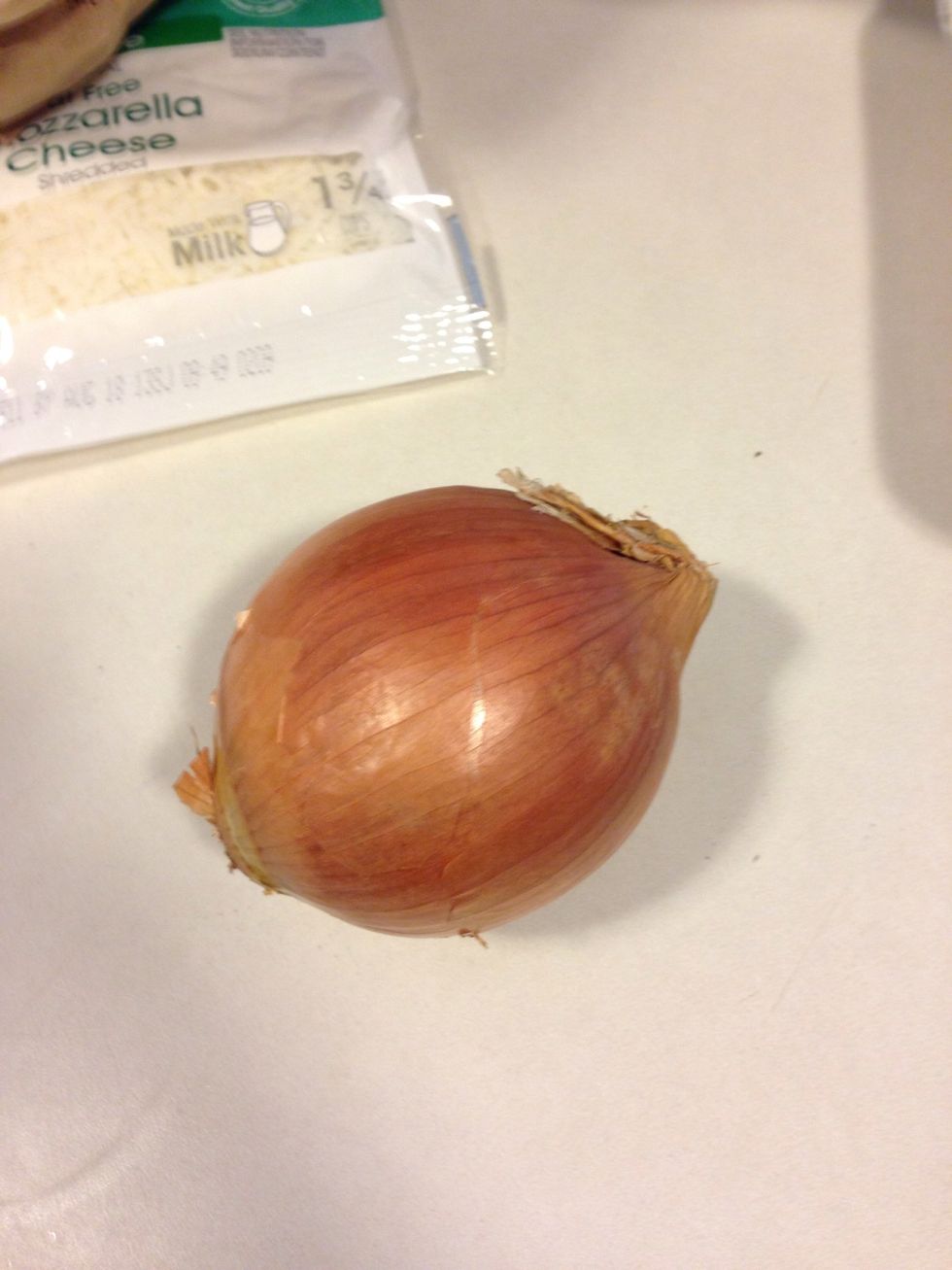 One onion!... Also preheat the oven to 375 degrees F