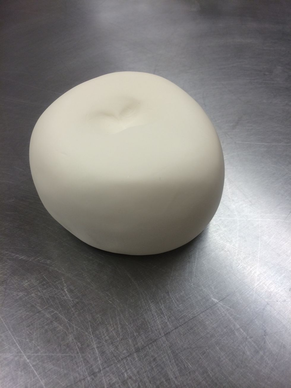 One piece of purchased fondant from my local specialty cake and candy shop. About 1 1/2 lbs. removed from container the fondant needs to be worked soft and pliable. Make sure work surface is clean!