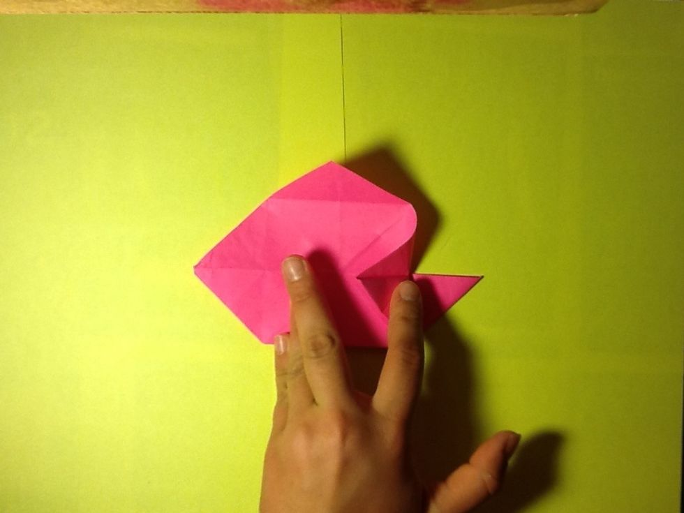 One point to the center (the right point)