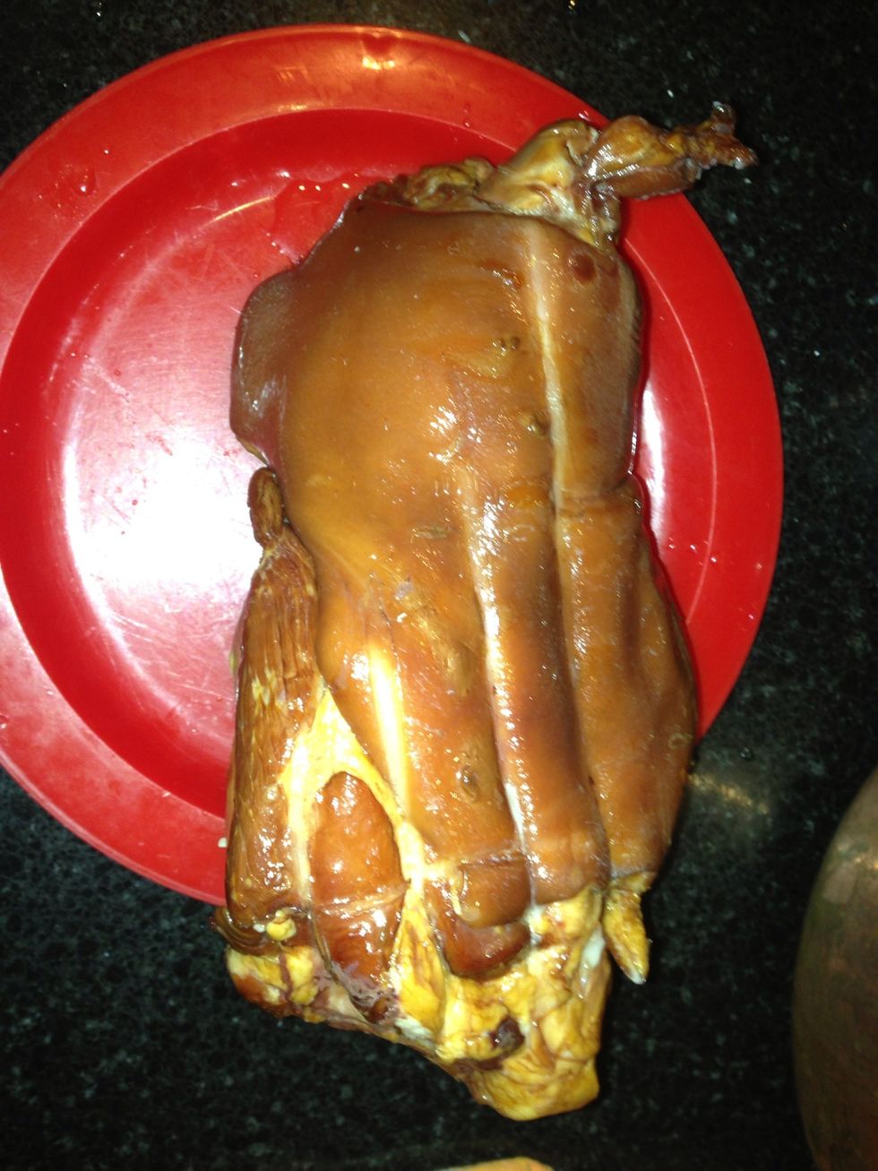 One small pork knuckle per person or a big one can be shared