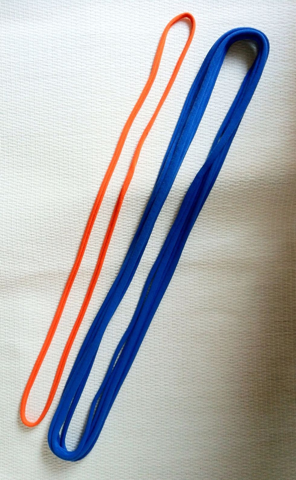 One strand to be the ring and several (6 or so - scarves may vary) for the main necklace.
