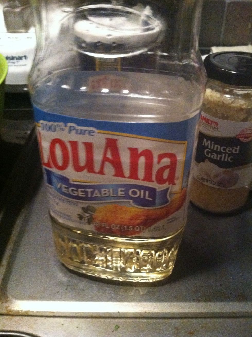 One tablespoon of vegetable oil