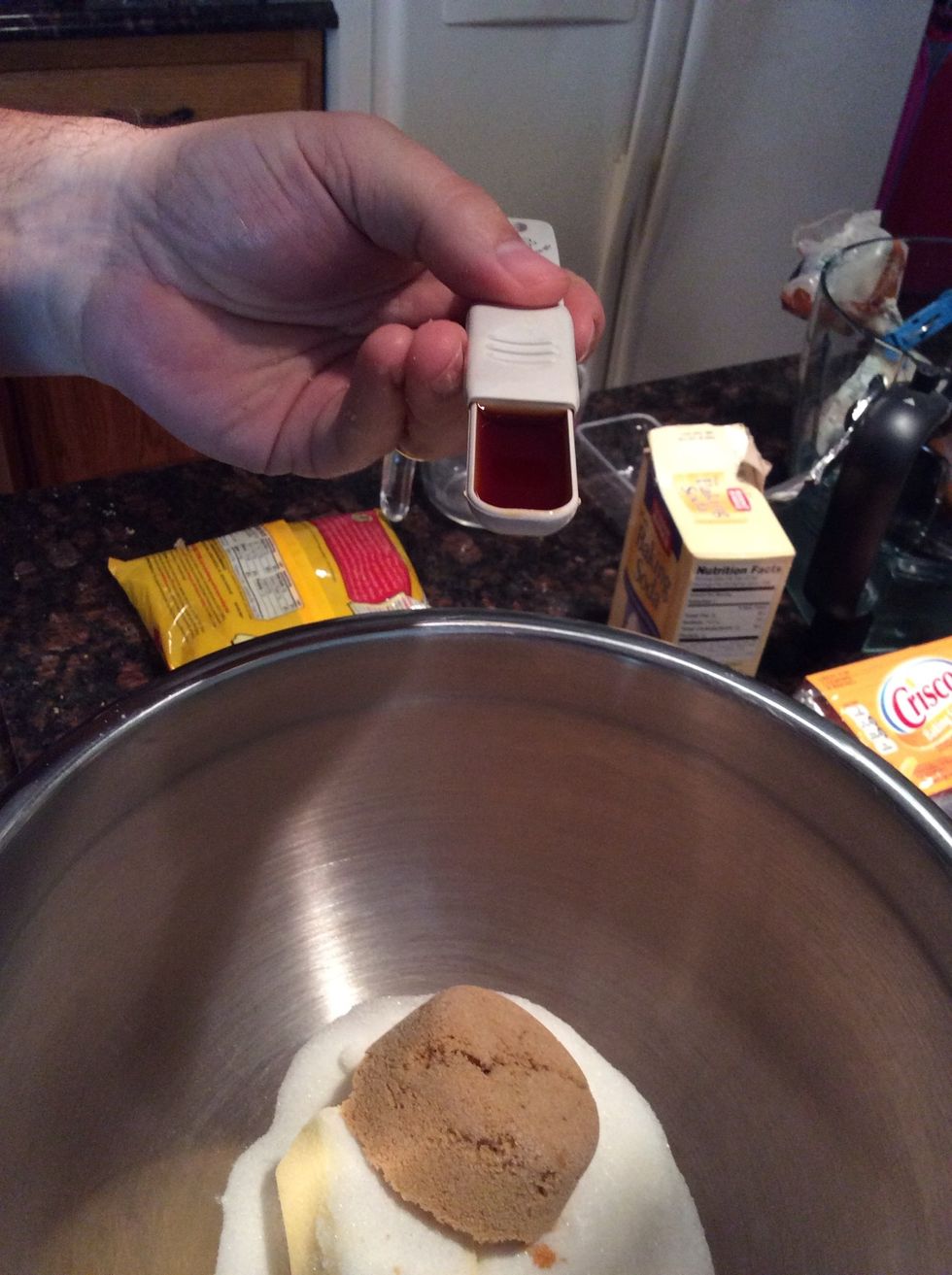 One tbs of vanilla extract.
