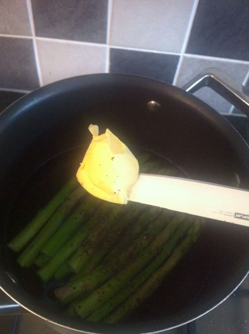 One teaspoon of butter or add as much as you like