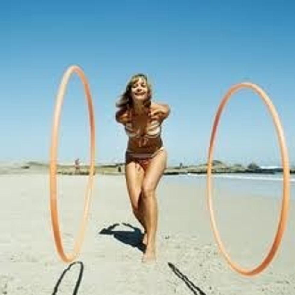 One way to describe it is this. Have you ever put a back spin on a hula hoop and made it roll back to you? That's like putting English on the cue ball to make it roll back after hitting another ball.
