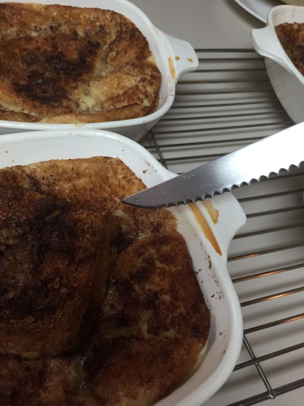 One way to test if done is if a knife inserted comes out clean.