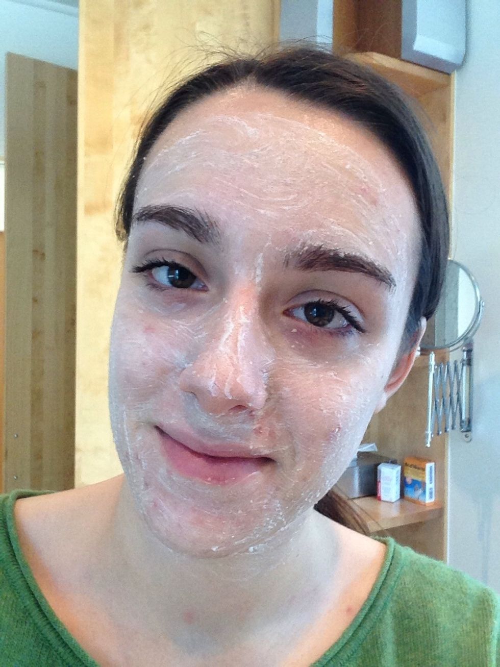 Ones or twice a week you should exfoliate :)