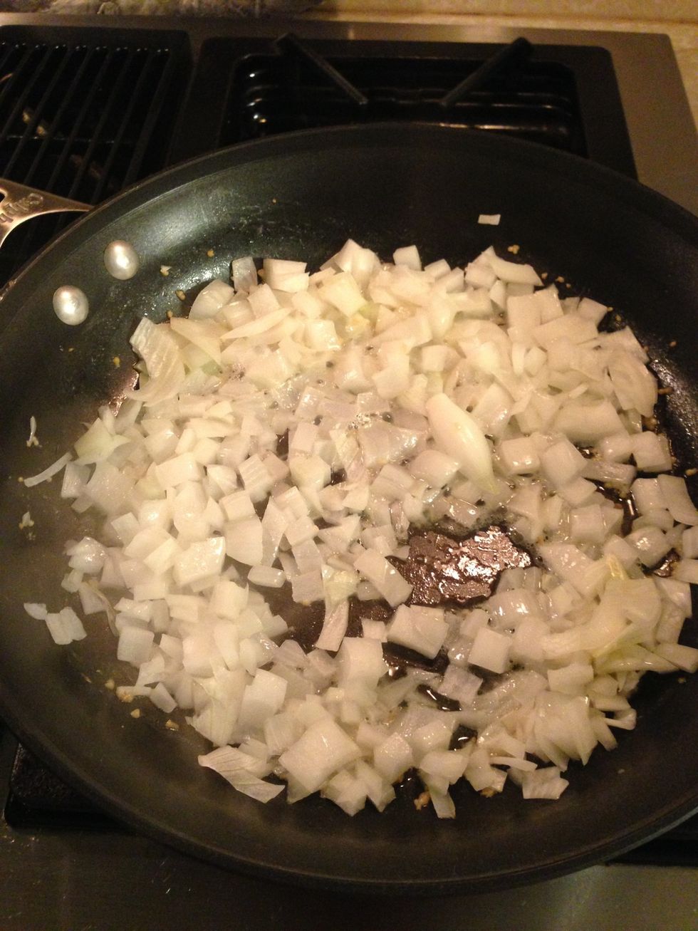 Onion, butter and garlic mix
