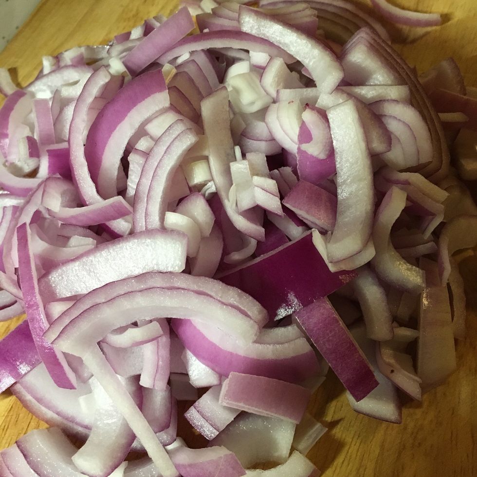 Onion, quartered & Sliced