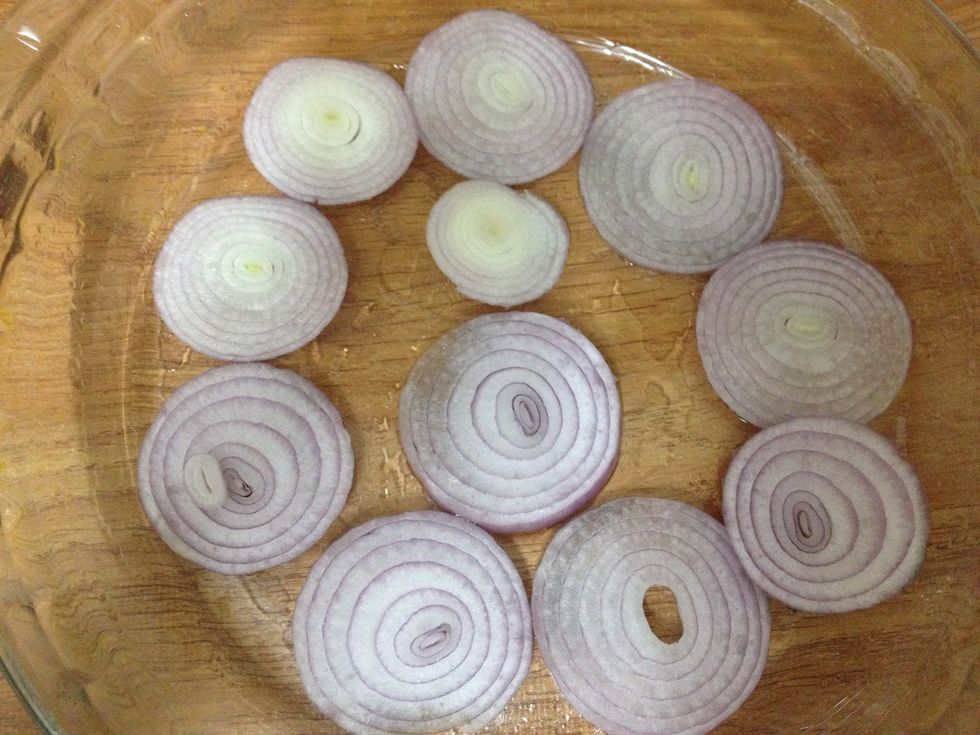 Onion slices