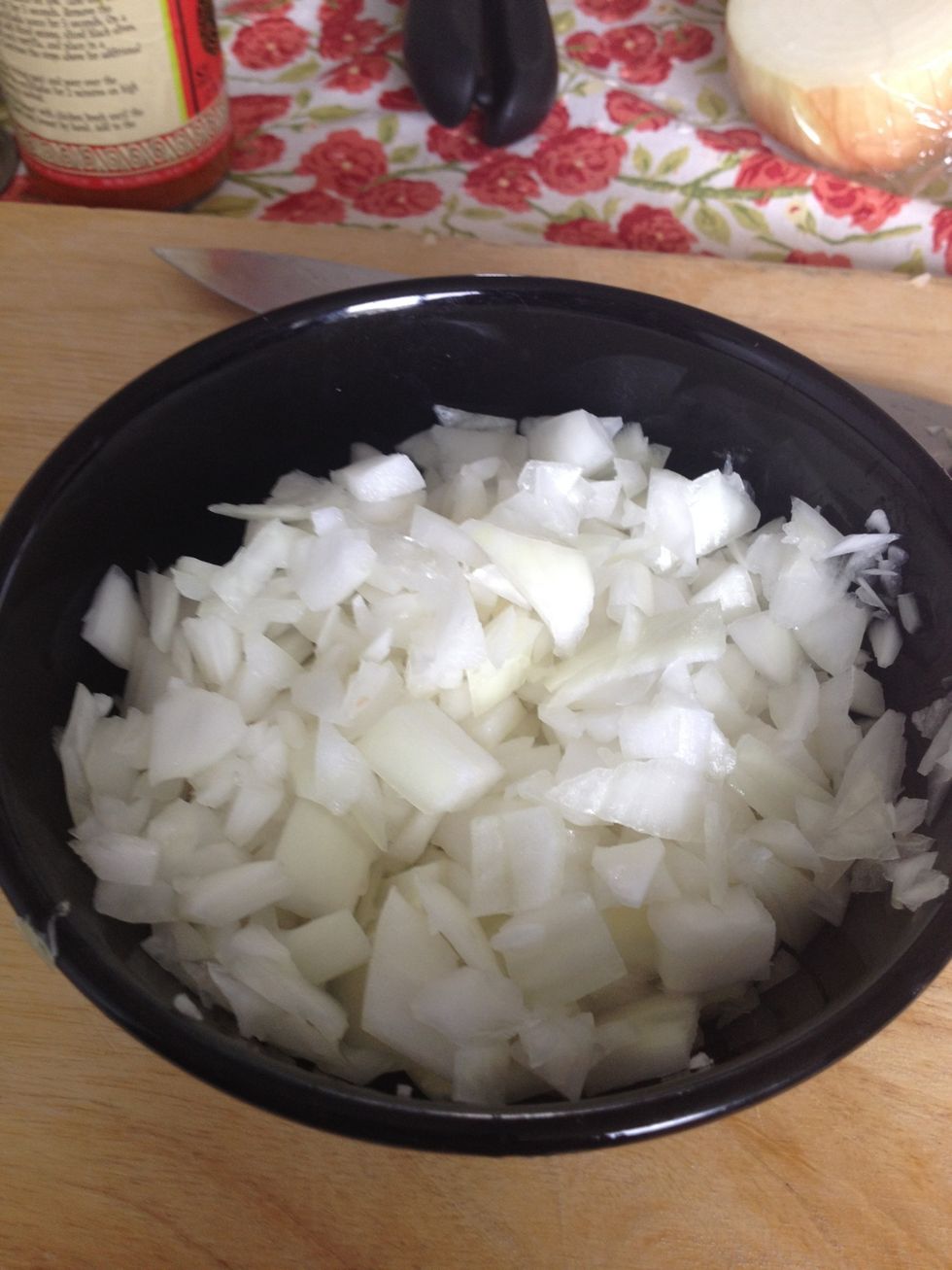 Onions are ready to go.