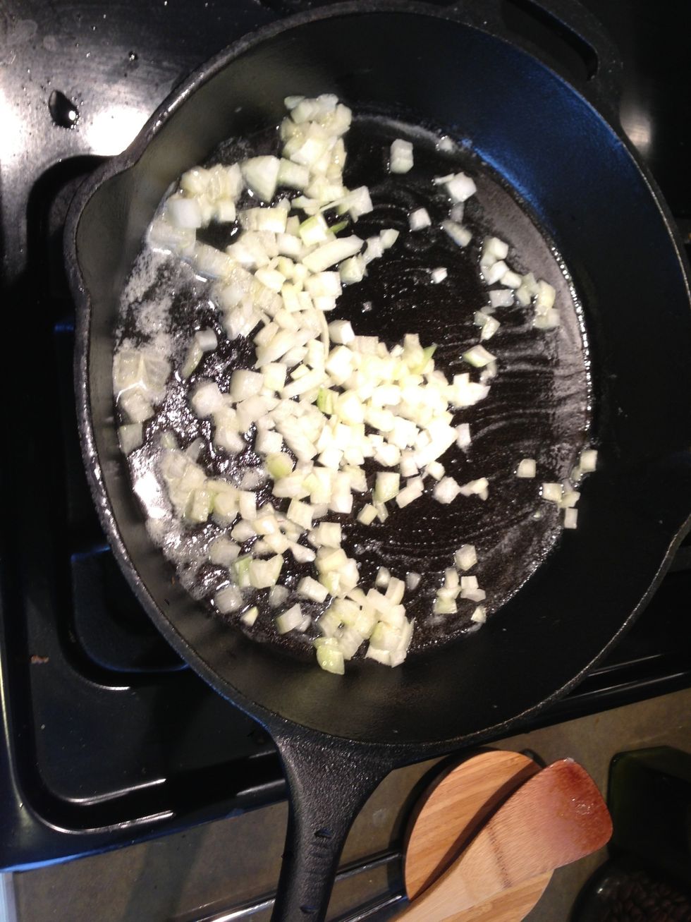 Onions go in