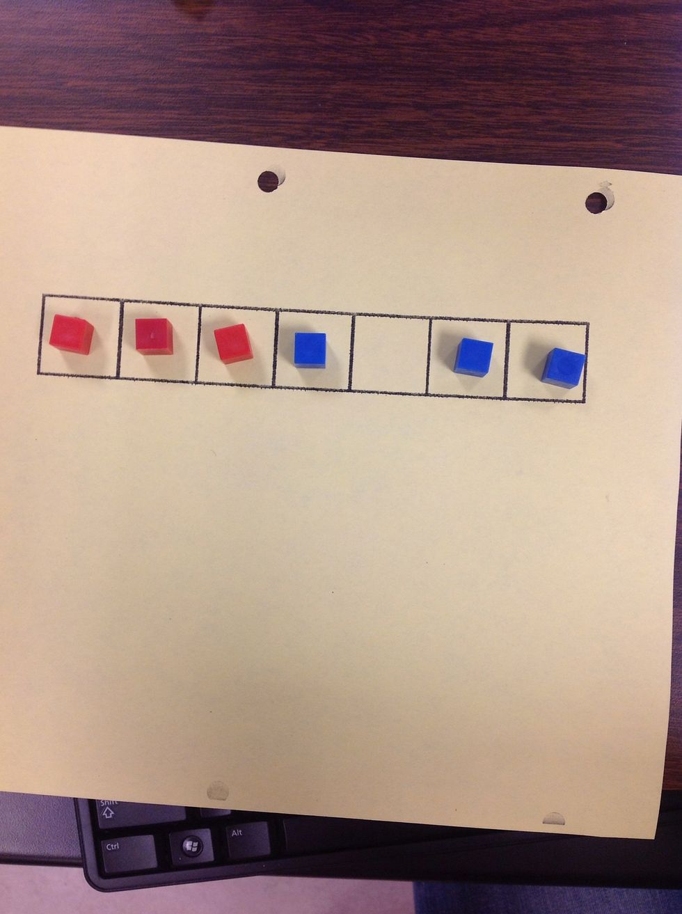 Only 2 rules: 1.) You can slide forward if the space is empty. (example above)
