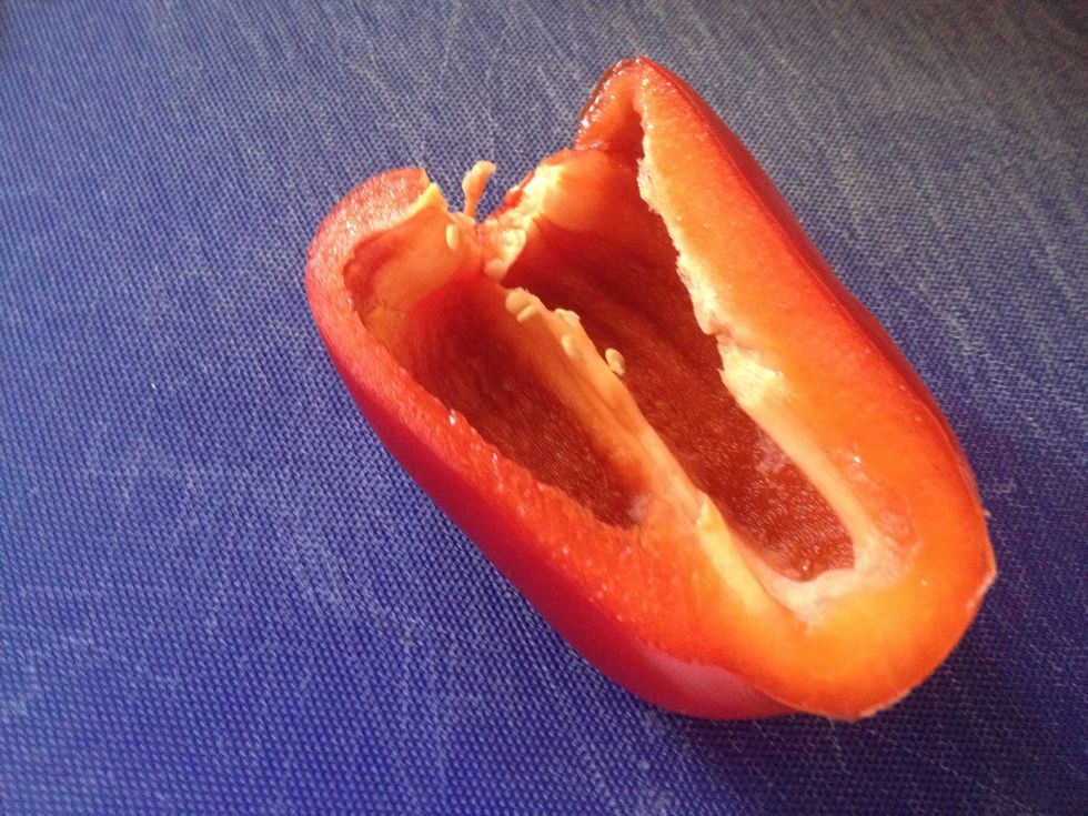 Only use half of the bell pepper