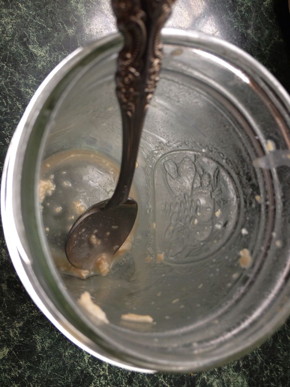 Oops! Forgot to take a picture of the oatmeal when it was ready to eat.