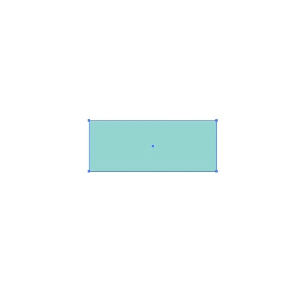 Open a print document in Adobe Illustrator and draw a rectangle in your choice of colour. Mine is 50mm x 20mm