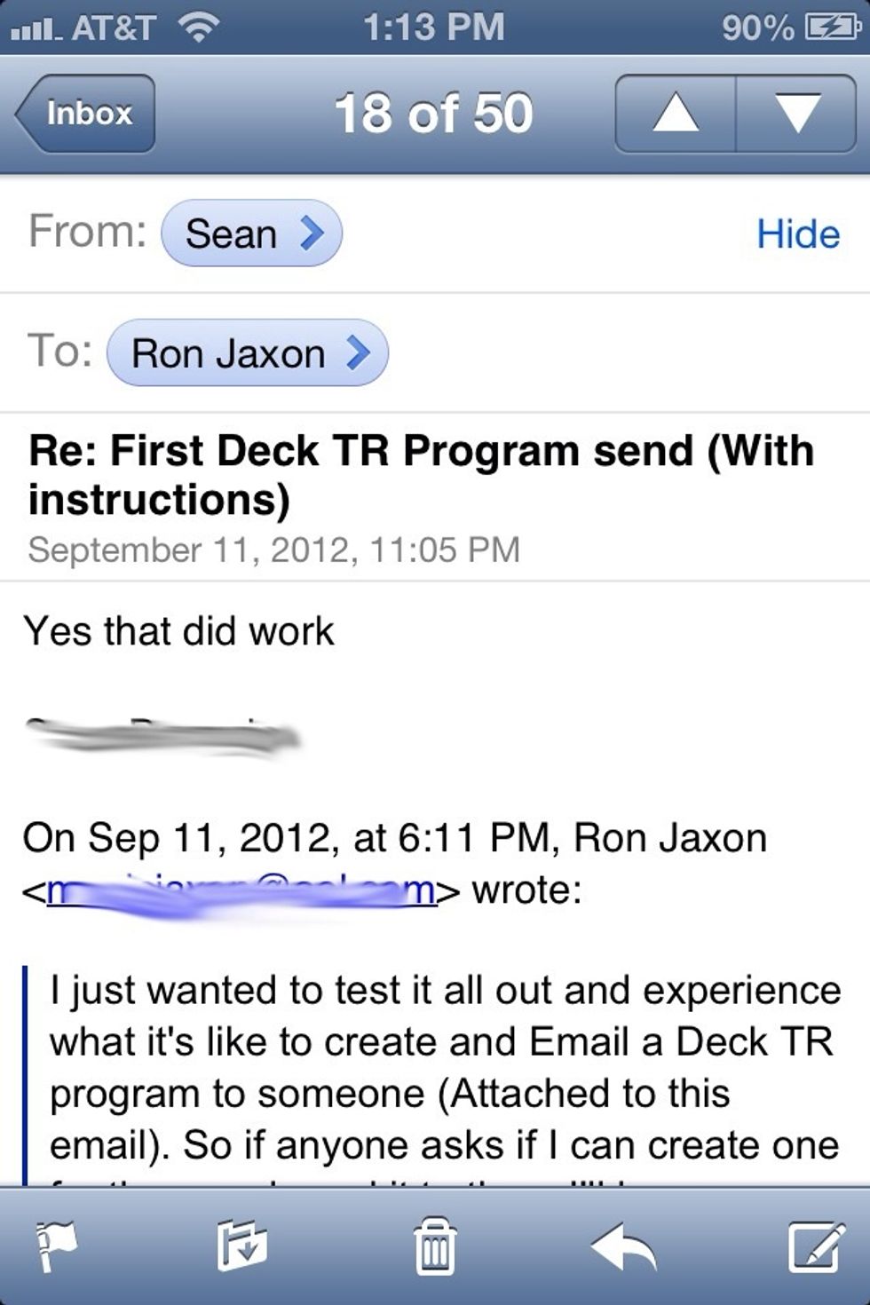 Open an email from a person you'd like to be notified when they send you an email. Tap their address or name (top of image).