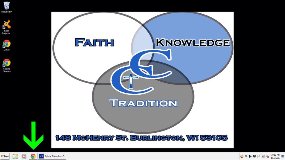 Open an internet browser