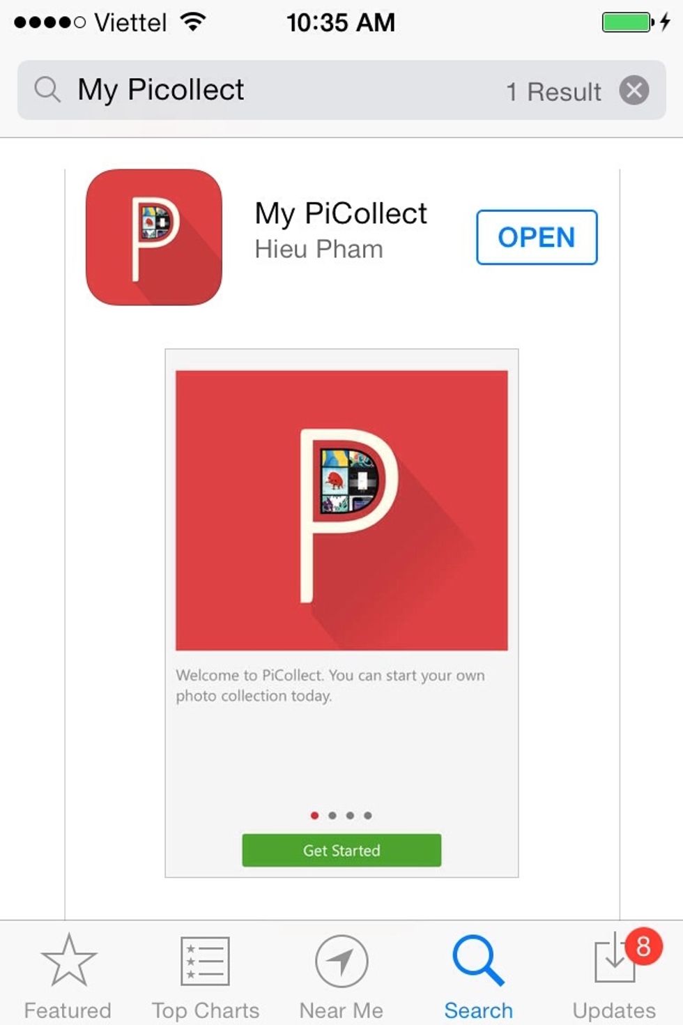 Open App Store and search for "My PiCollect" app. It's FREE now. Install it on your iPhone