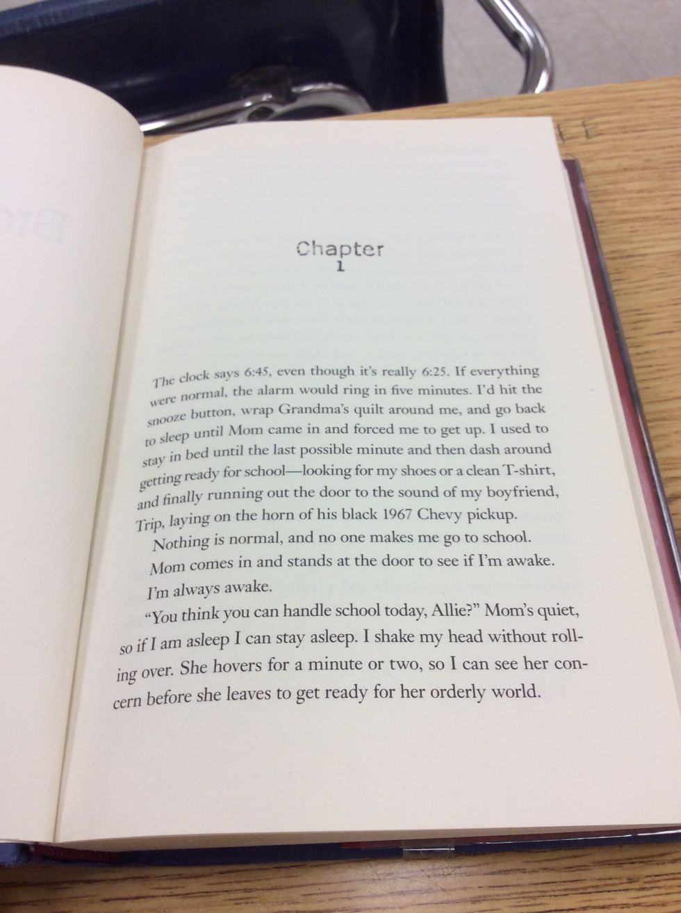 Open book to Chapter 1 or to the Prologue and start reading in a quiet place that you can get comfortable.