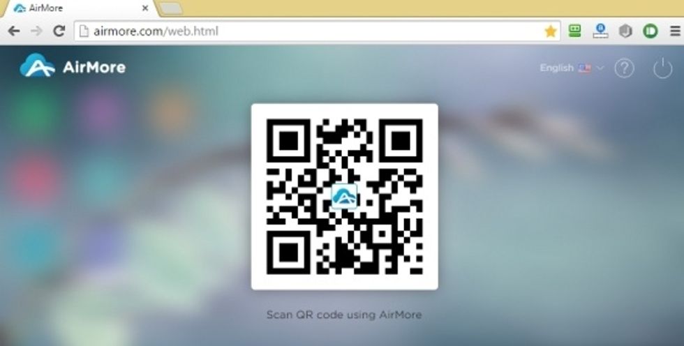 Open Chrome or Firefox browser on your computer. Go to address: airmore.net.
