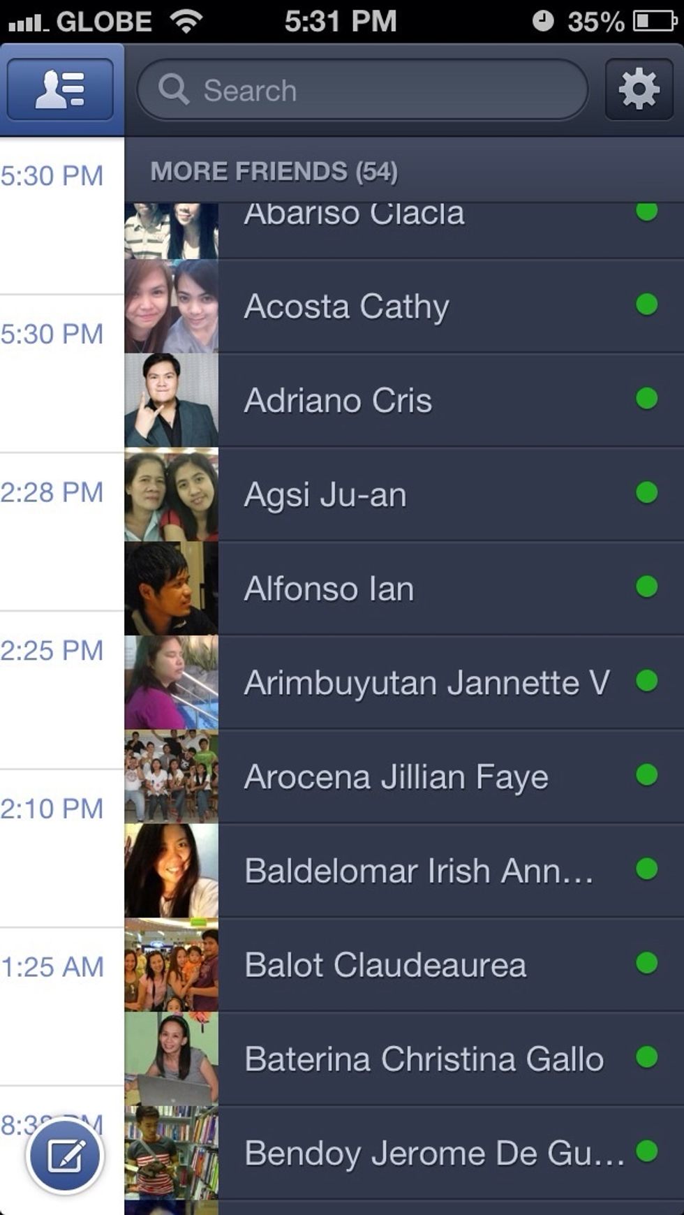 Open FB Messenger and click on the name of a contact.