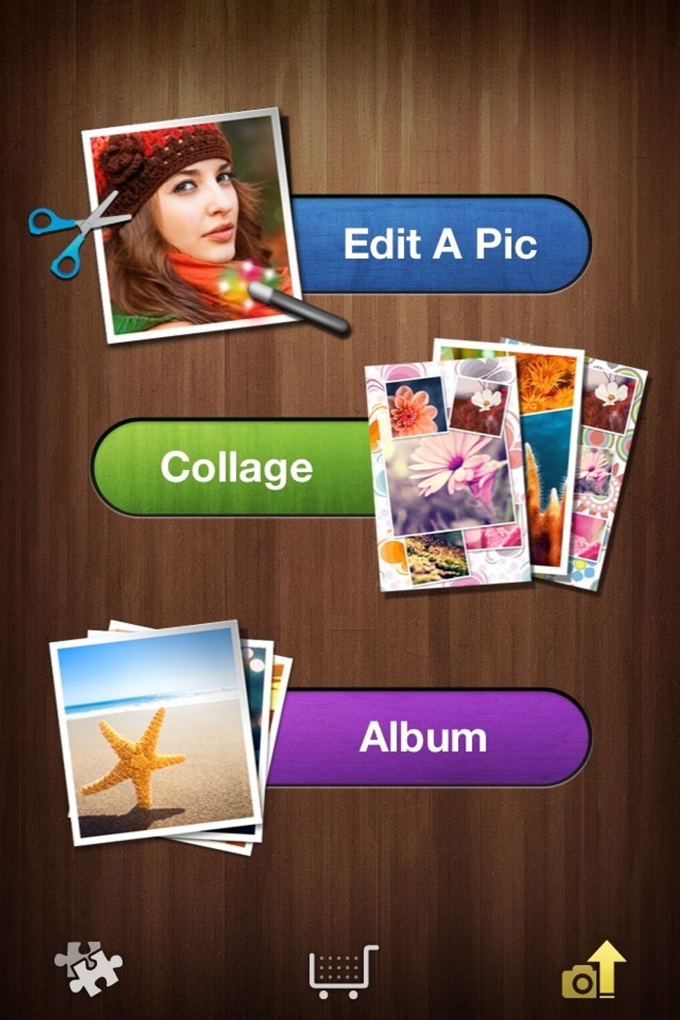 Open It. It Should Look Like The Above. Collages Are Easy, So You Shouldn't Need Help. Click 'Edit A Pic'.
